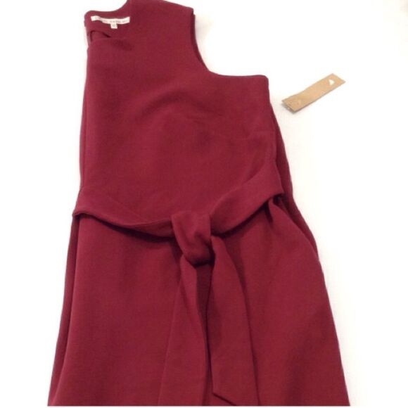 Rachel Roy Dark Red Sleeveless Self Tie Belt Sheath Dress Size 22W New With Tag - Picture 1 of 8